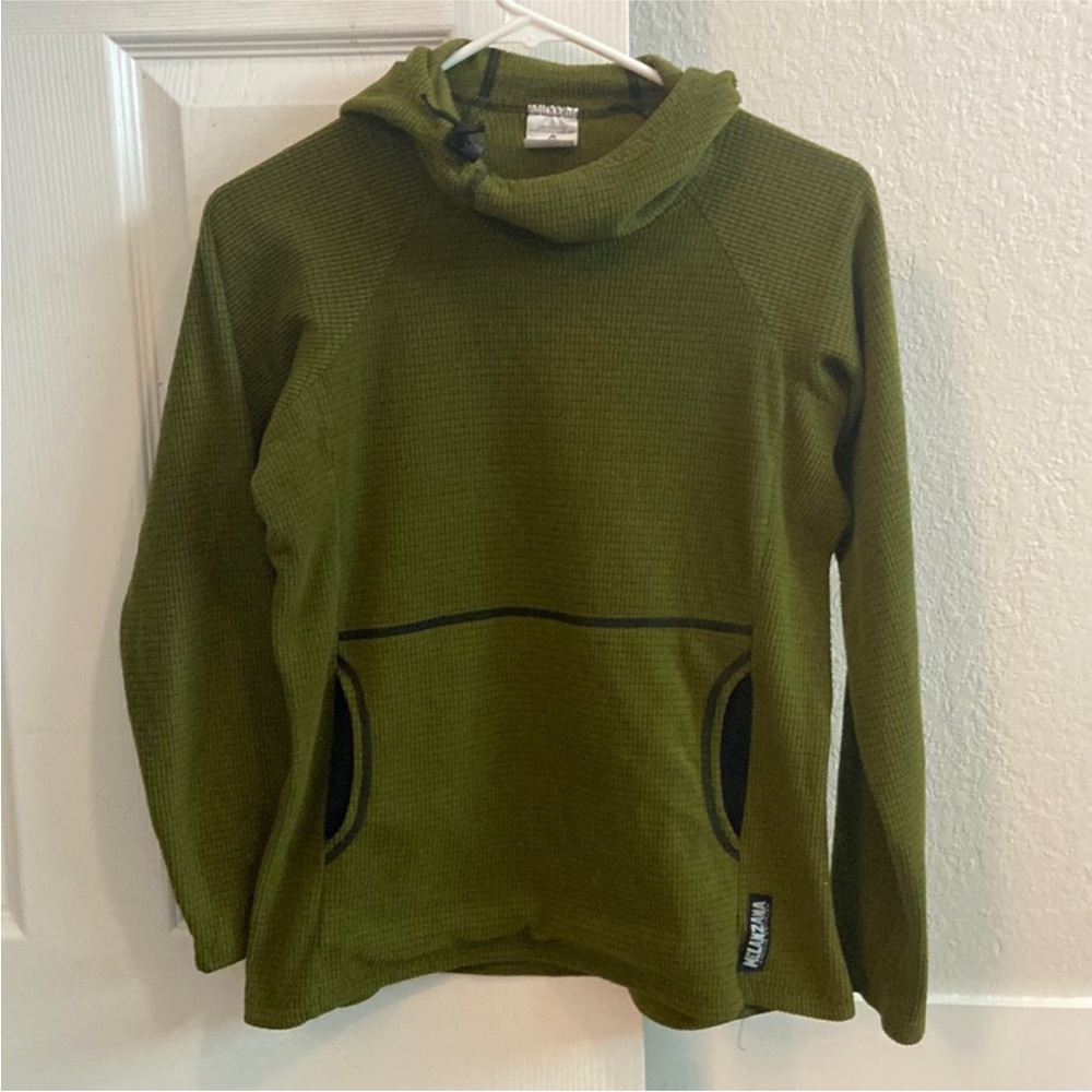 Green Melanzana Micro-grid Green Woman’s Top Small